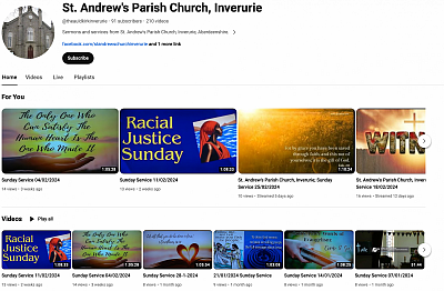 St Andrew's YouTube page