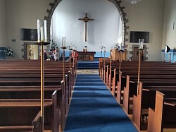 St Andrew's Church Inverurie Main space and pews