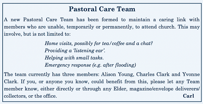 Pastoral Care at St Andrews
