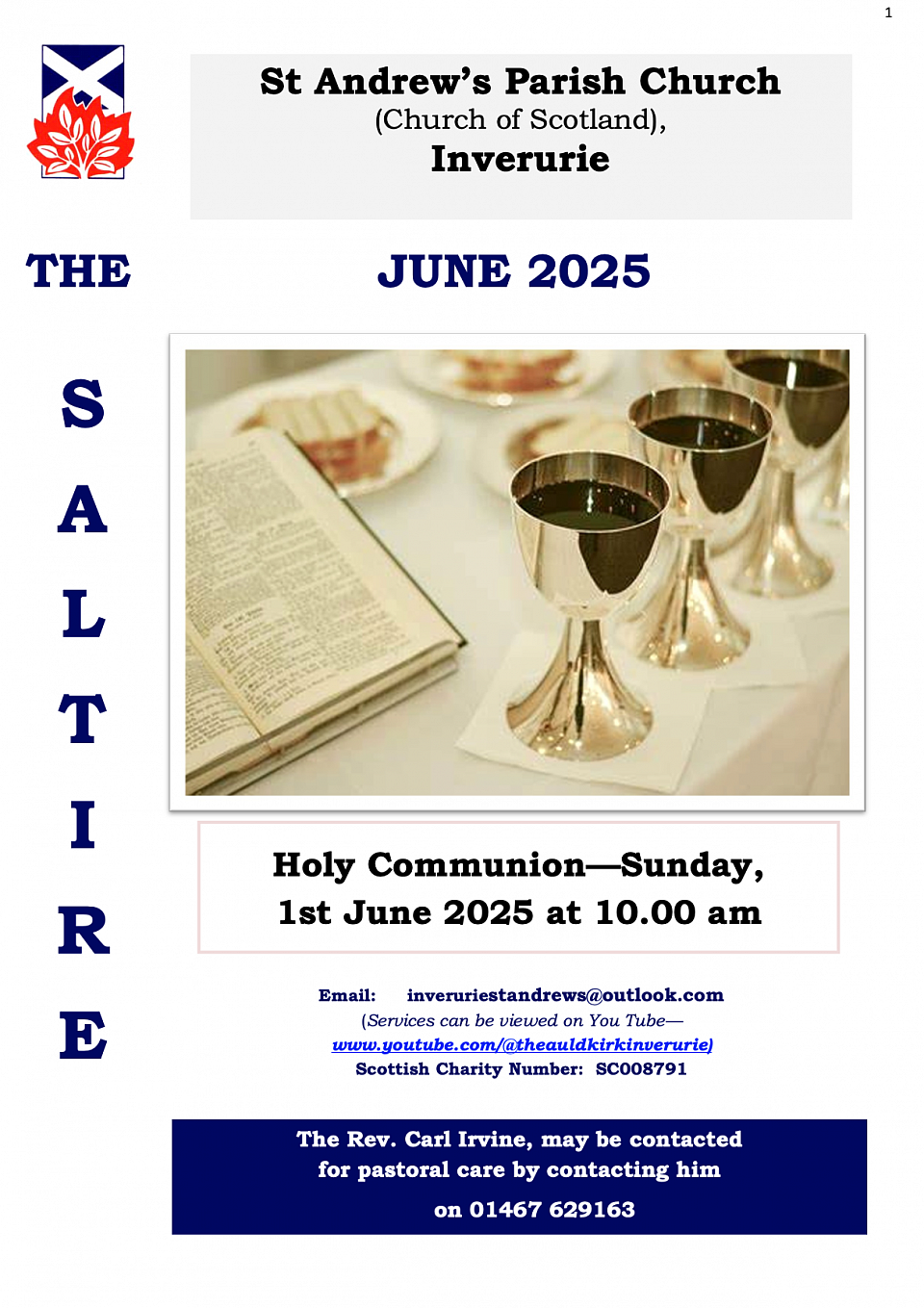 Saltire Newsletter Cover