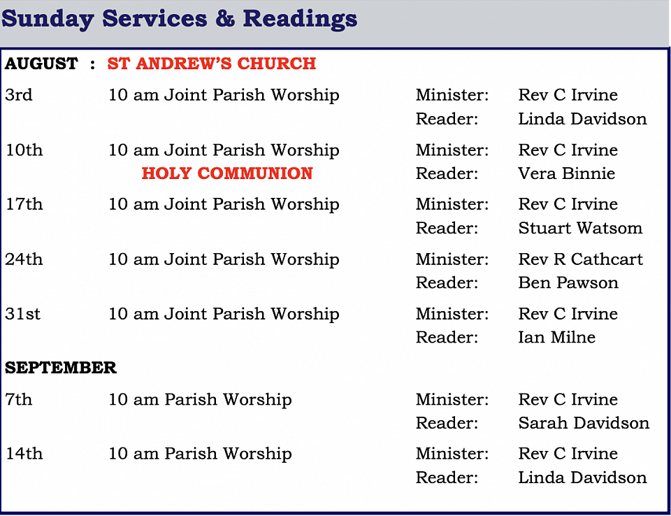 StAndrew's List of Services