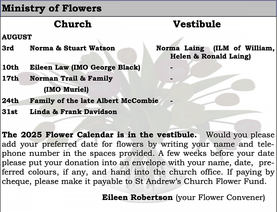 Ministry of Flowers