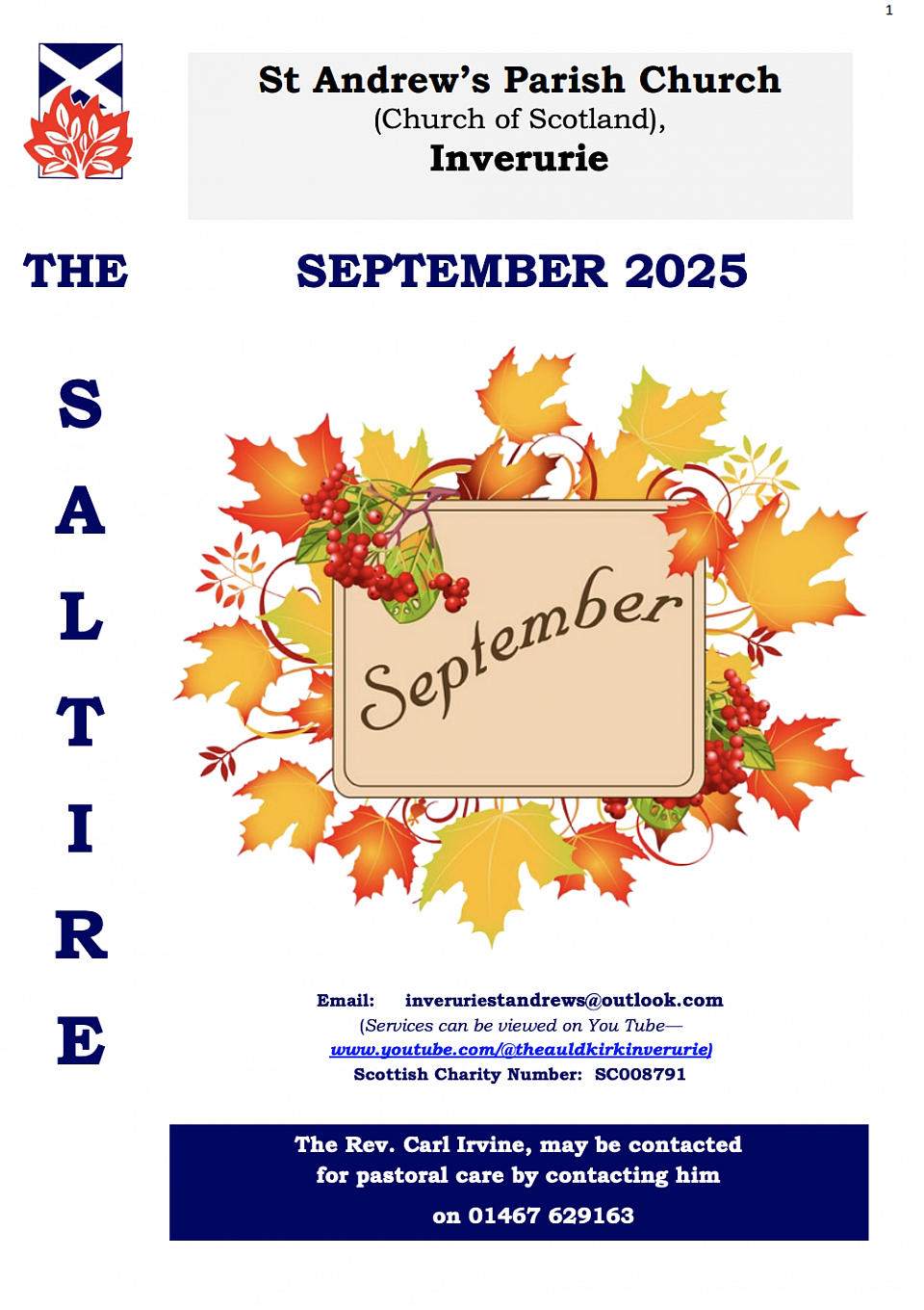 Saltire Newsletter Cover