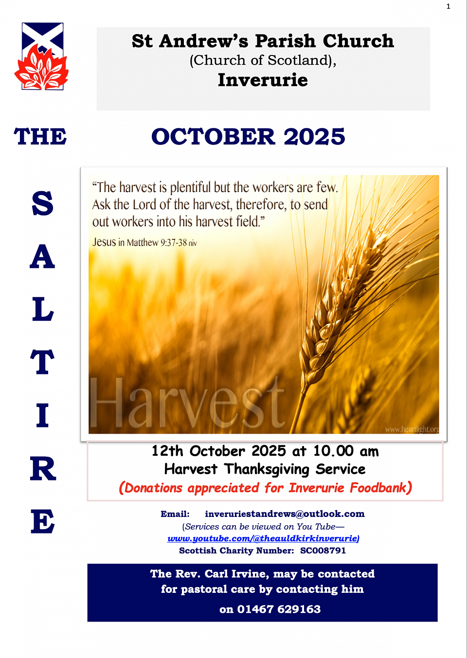 Saltire Newsletter Cover