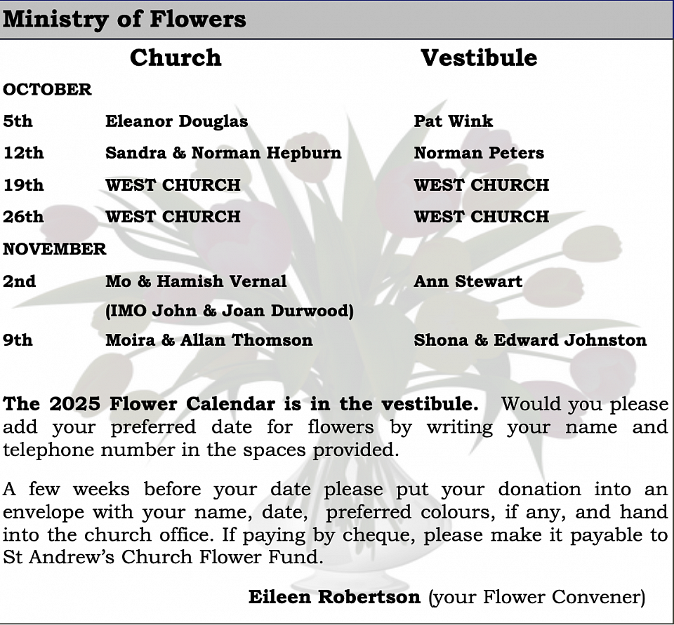 Ministry of Flowers