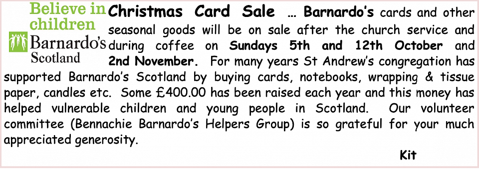 Barnardo's Christmas Card Sale