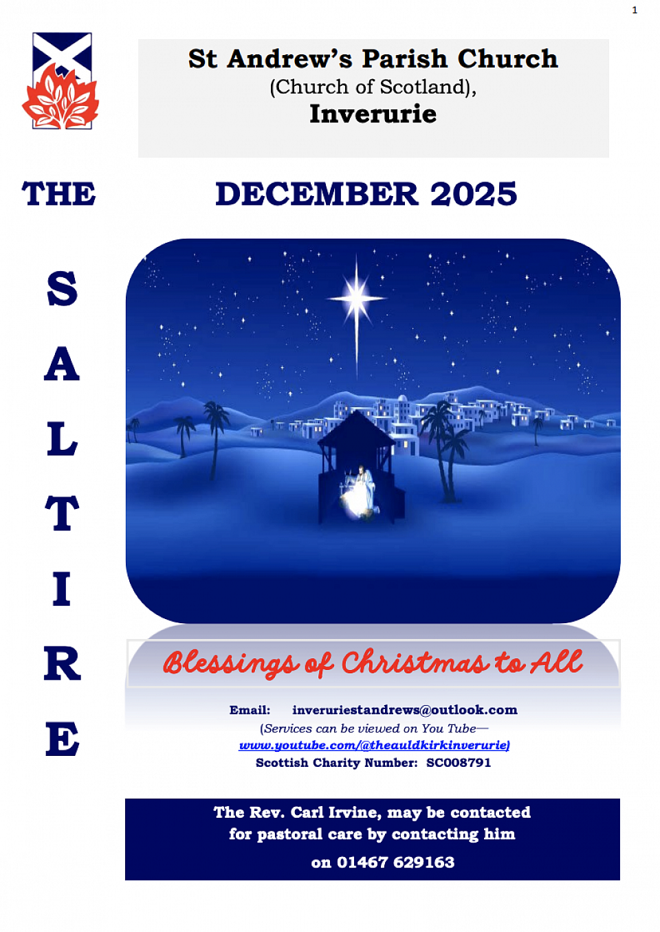 Saltire Newsletter Cover