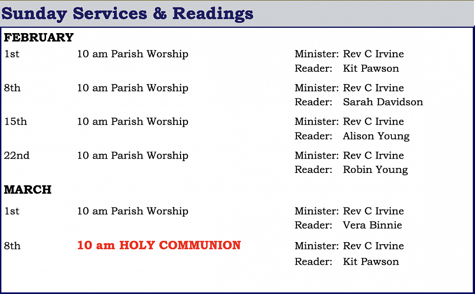 StAndrew's List of Services