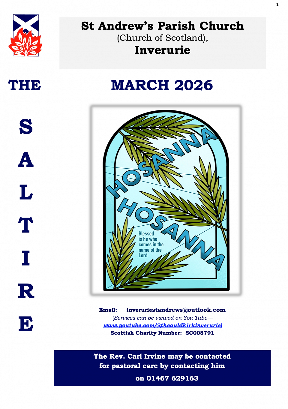 Saltire Newsletter Cover