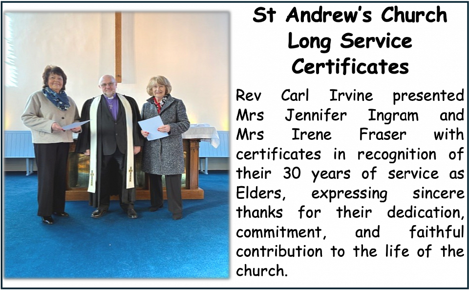 Long Service Certificates