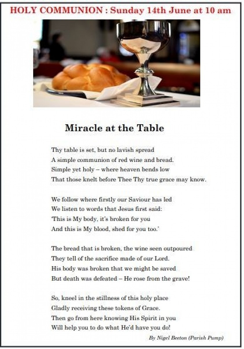 Holy Communion Poem