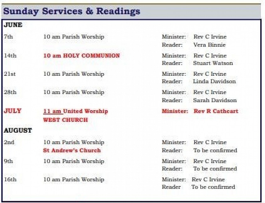 StAndrew's List of Services
