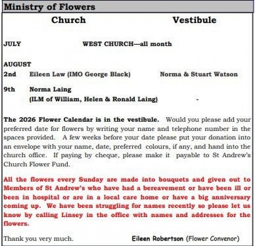 Ministry of Flowers